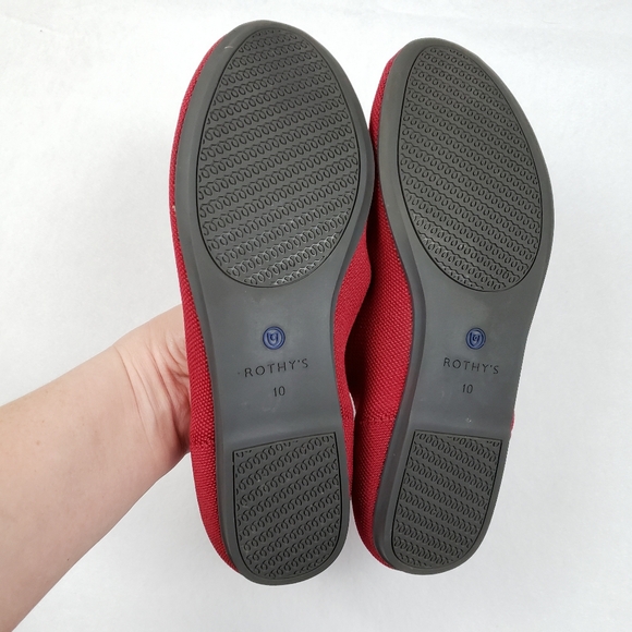 Rothy's The Flat Red Size 10 - Picture 8 of 12